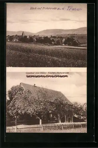 AK Hohenrode, Gasthof von Heinr. Küster, Ortsansicht