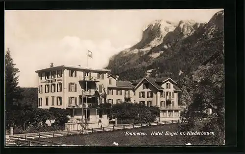 AK Emmetten, Hotel Engel m. Niederbauen