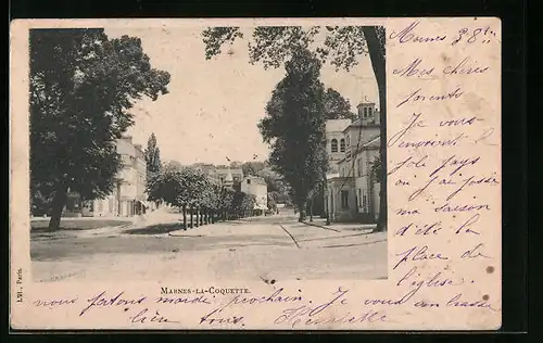 AK Marnes-la-Coquette, Une Rue