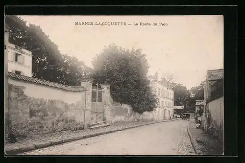 AK Marnes-la-Coquette, La Route du Parc