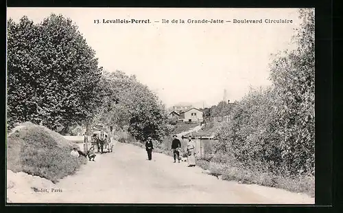 AK Levallois-Perret, Ile de la Grande-Jatte, Boulevard Circulaire