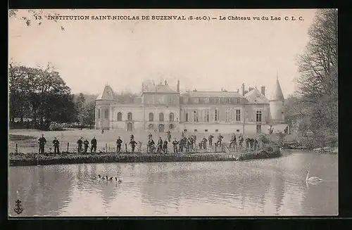 AK Buzenval, Institution Saint-Nicolas, Le Chateau vu du Lac