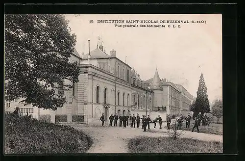 AK Buzenval, Institution Saint-Nicolas, Vue générale des batiments
