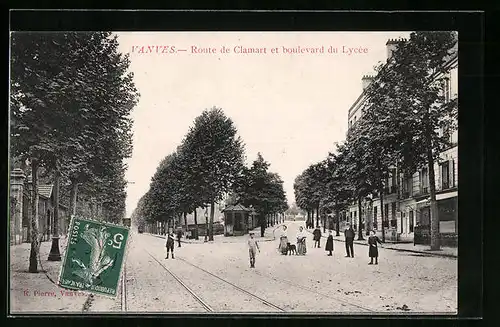 AK Vanves, Route de Clamart et boulevard du Lycée