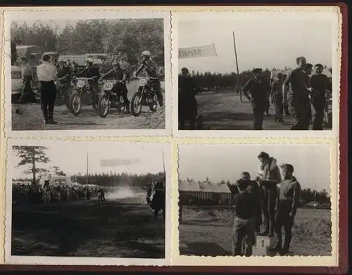 Fotoalbum 66 Fotografien DDR Motorrad - Geländesport, Motocross, Motorrad Jawa, MZ, Gespann-Rennen, Dynamo-Sportclub