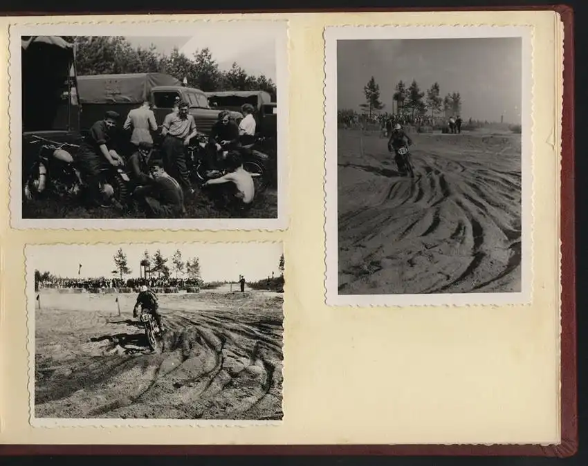 Fotoalbum 66 Fotografien DDR Motorrad - Geländesport, Motocross, Motorrad Jawa, MZ, Gespann-Rennen, Dynamo-Sportclub 12