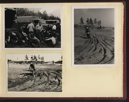 Fotoalbum 66 Fotografien DDR Motorrad - Geländesport, Motocross, Motorrad Jawa, MZ, Gespann-Rennen, Dynamo-Sportclub