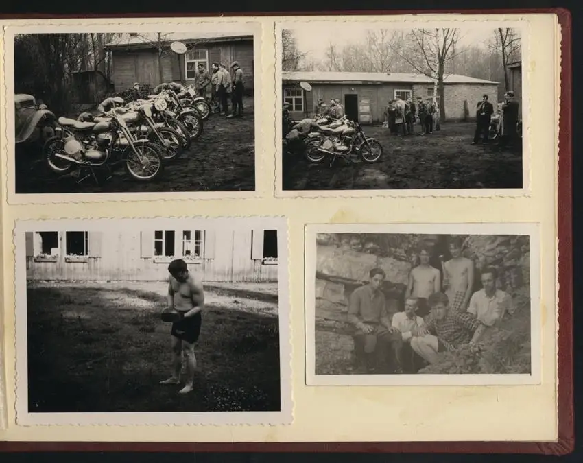 Fotoalbum 66 Fotografien DDR Motorrad - Geländesport, Motocross, Motorrad Jawa, MZ, Gespann-Rennen, Dynamo-Sportclub 13