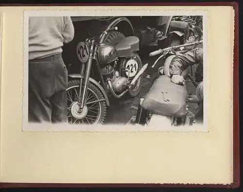 Fotoalbum 66 Fotografien DDR Motorrad - Geländesport, Motocross, Motorrad Jawa, MZ, Gespann-Rennen, Dynamo-Sportclub