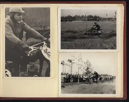 Fotoalbum 66 Fotografien DDR Motorrad - Geländesport, Motocross, Motorrad Jawa, MZ, Gespann-Rennen, Dynamo-Sportclub