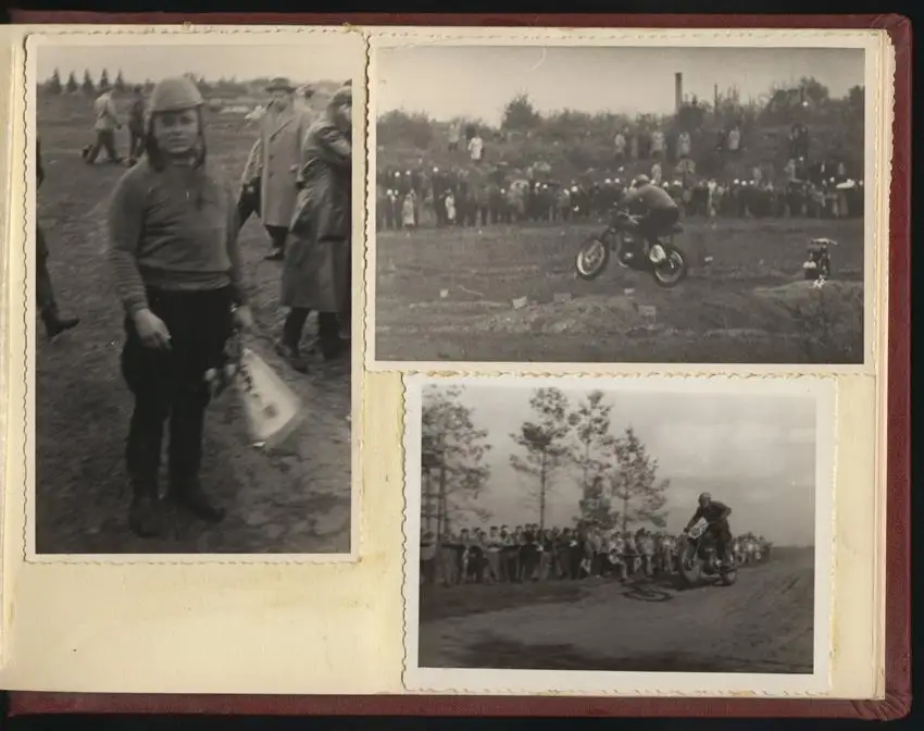 Fotoalbum 66 Fotografien DDR Motorrad - Geländesport, Motocross, Motorrad Jawa, MZ, Gespann-Rennen, Dynamo-Sportclub 18