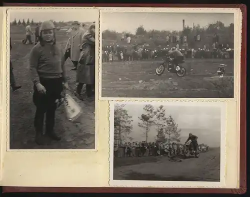 Fotoalbum 66 Fotografien DDR Motorrad - Geländesport, Motocross, Motorrad Jawa, MZ, Gespann-Rennen, Dynamo-Sportclub