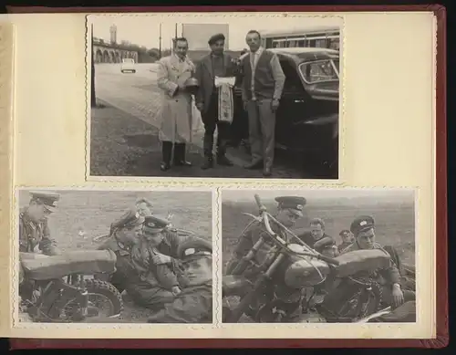 Fotoalbum 66 Fotografien DDR Motorrad - Geländesport, Motocross, Motorrad Jawa, MZ, Gespann-Rennen, Dynamo-Sportclub