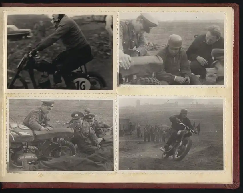 Fotoalbum 66 Fotografien DDR Motorrad - Geländesport, Motocross, Motorrad Jawa, MZ, Gespann-Rennen, Dynamo-Sportclub 20