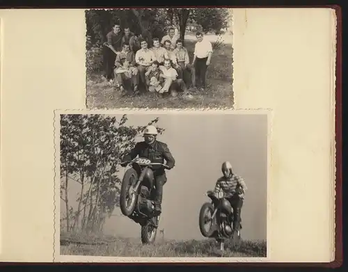 Fotoalbum 66 Fotografien DDR Motorrad - Geländesport, Motocross, Motorrad Jawa, MZ, Gespann-Rennen, Dynamo-Sportclub