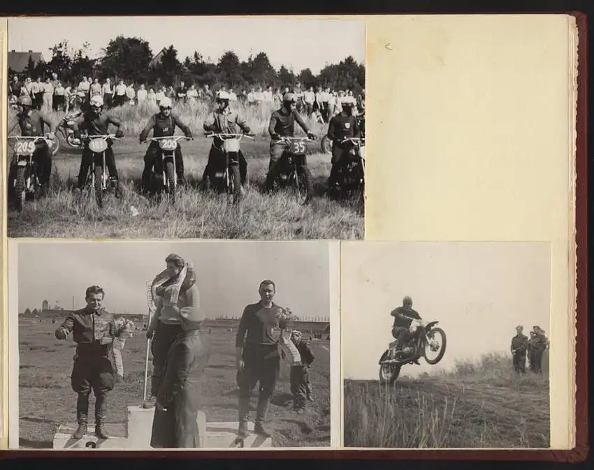 Fotoalbum 66 Fotografien DDR Motorrad - Geländesport, Motocross, Motorrad Jawa, MZ, Gespann-Rennen, Dynamo-Sportclub 5