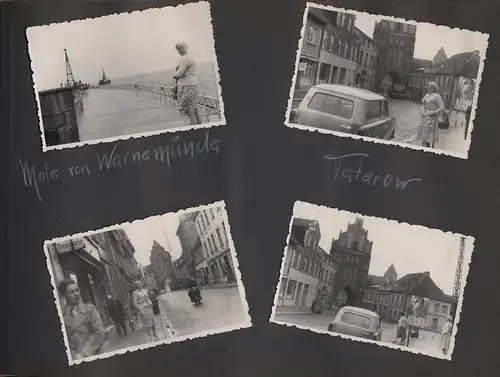 Fotoalbum 238 Fotografien DDR, Wasser, Regen & Sturmurlaub 1961-1964, Müritz, Rostock, Teterow, Warnemünde, Bastei, Plau