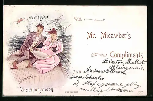 Künstler-AK Cynicus: The Honeymoon