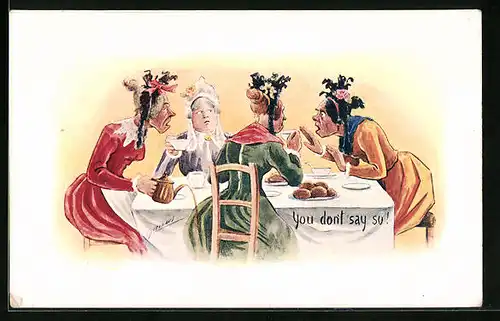 Künstler-AK Cynicus: You don`t say so!