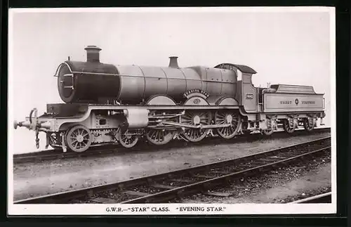 AK Englische Tenderlokomotive No. 4002 Evening Star der Great Western