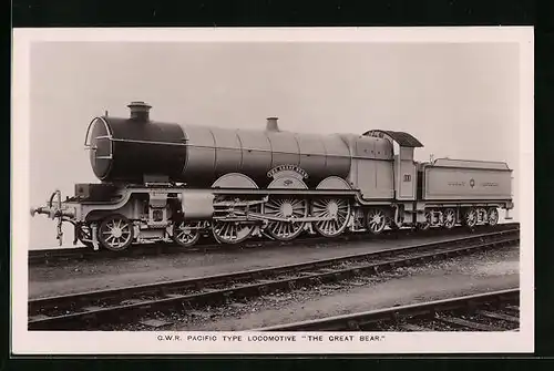 AK Englische Tenderlokomotive No. 111 The Great Bear der Great Western
