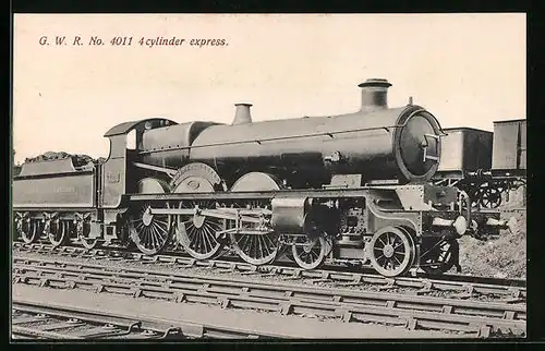 AK Englische Tenderlokomotive No. 4011 Knight of the Garter der Great Western