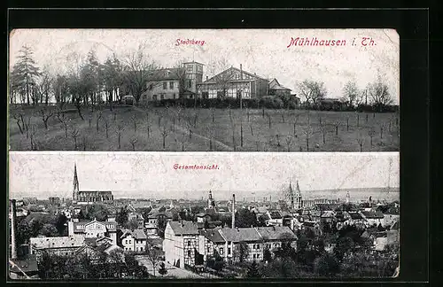 AK Mühlhausen i. Th., Stadtberg, Gesamtansicht