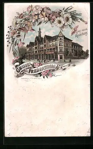 Lithographie Friedrichroda, Das neue Kurhaus