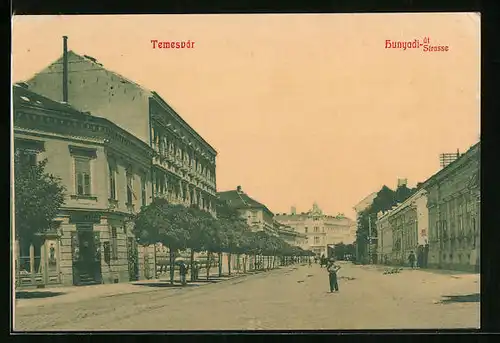 AK Temesvár, Hunyadi-Strasse
