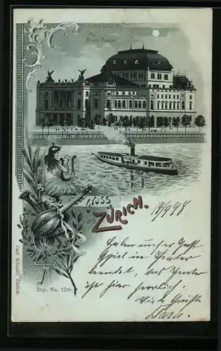 Mondschein-Lithographie Zürich, Stadt-Theater