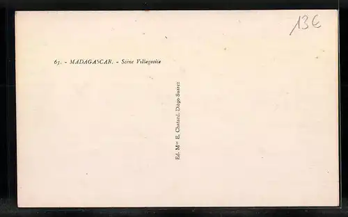 AK Madagascar, Scene Villageoise