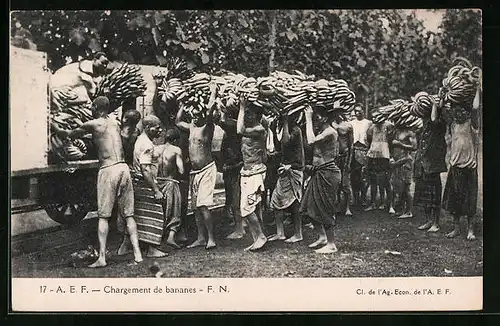 AK Madagascar, Chargement de bananes