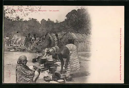 AK Majunga, Au camp des Sénégalais, Les popotes