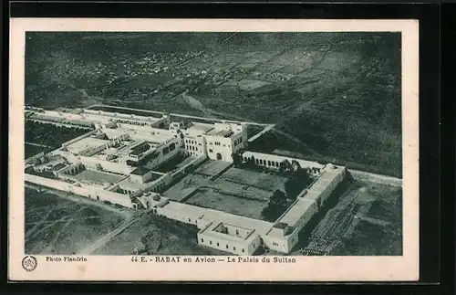 AK Rabat en Avion, Le Palais du Sultan