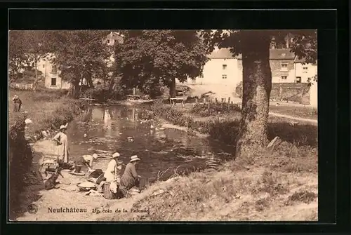 AK Neufchâteau, Un coin de la Pelouse