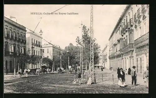 AK Sevilla, Calle de los Reyes Catolicos