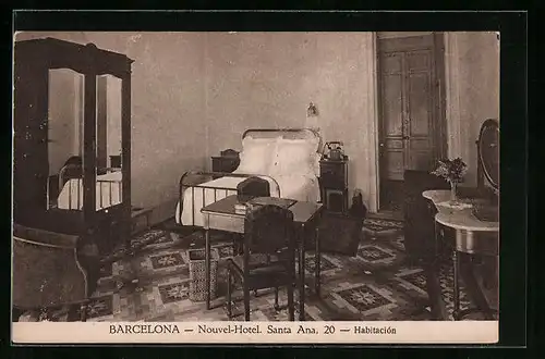 AK Barcelona, Nouvel-Hotel, Santa Ana, 20 - Habitacion