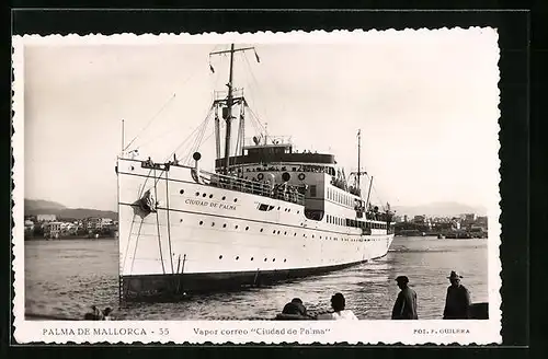 AK Palma de Mallorca, Vapor correro Ciudad de Palma