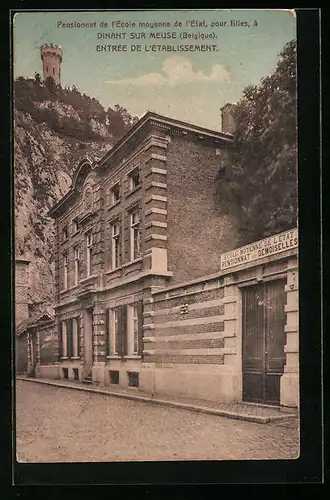 AK Dinant sur Meuse, Pensionnat de l`École moyenne de l`Etat, pour filles