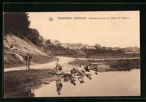 AK Neufchâteau, Panorama pris de la Queue de l`Etang