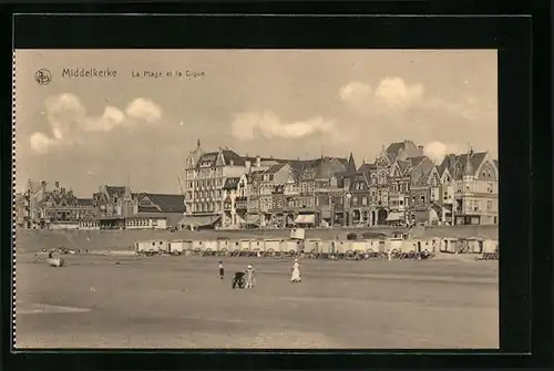 AK Middelkerke, La Plage et la Digue