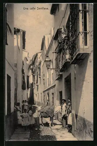 AK Sevilla, Una calle Sevillana