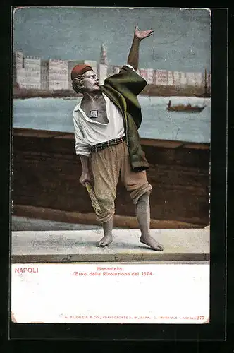 Künstler-AK Neapel / Napoli, Masaniello l`Eroe della Rivoluzione del 1647