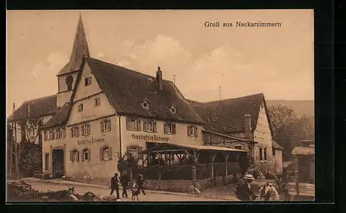 AK Neckarzimmern, Gasthof zum Schwanen
