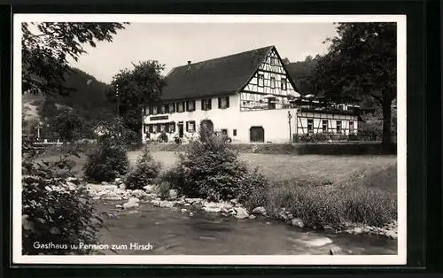 AK Oberwolfach /Schwarzwald, Gasthaus und Pension zum Hirsch