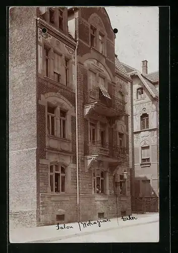 Foto-AK Karlsruhe, Wohnhaus in der Bürklinstrasse 12