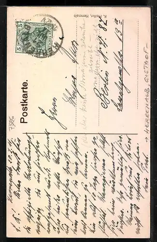 AK Herrenalb, Gasthof zum Jägerhaus