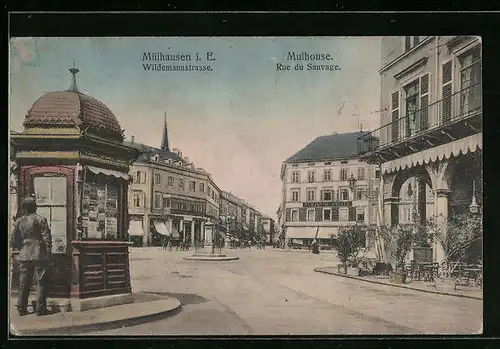 AK Mülhausen i. E., Benjamin Häuser, Wildemannstrasse