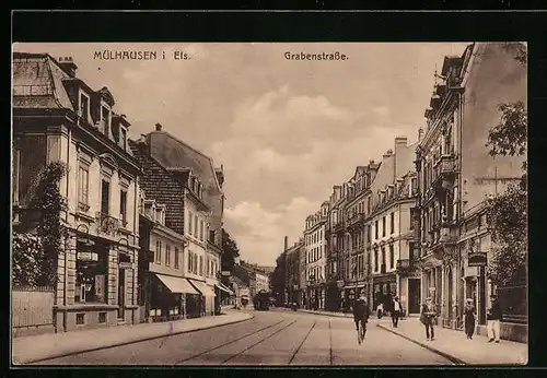 AK Mülhausen i. E., Graben-Strasse