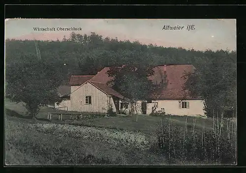 AK Altweier i. E., Gasthaus Oberschluck